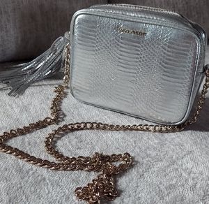 Silver and gold Victoria's secret purse